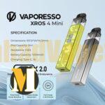 پاد ماد ایکسراس 4 مینی ویپرسو <br><span>Vaporesso Xros 4 Mini Pod Mod Kit</span> - Image 2